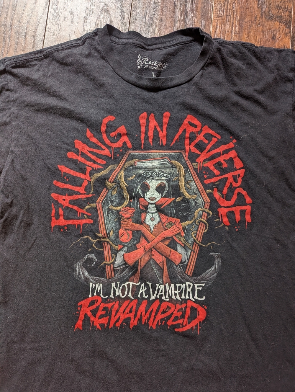 Falling In Reverse I'm Not A Vampire Revamped Men's Large Shirt - Picture 3 of 4